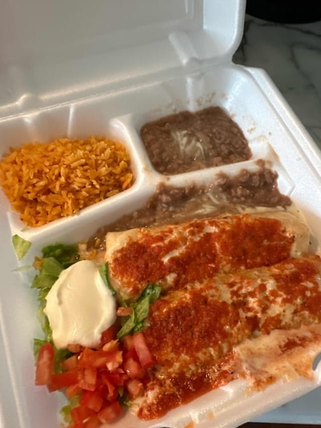 Chimichanga Dinner.