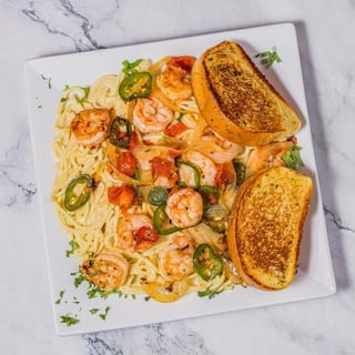 Mexican Shrimp in Pasta