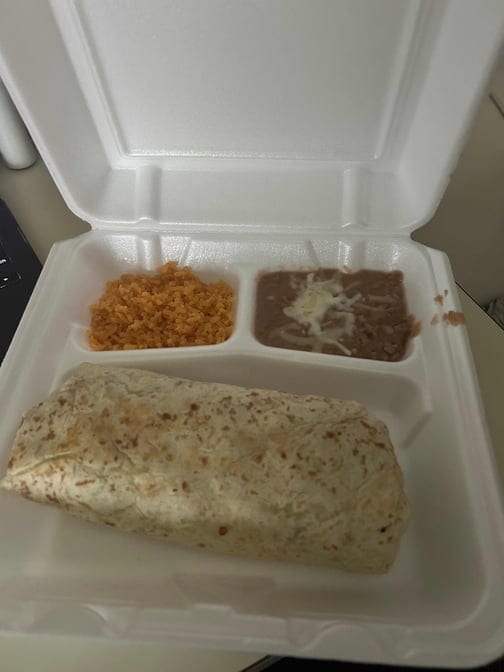 Burrito Dinner.